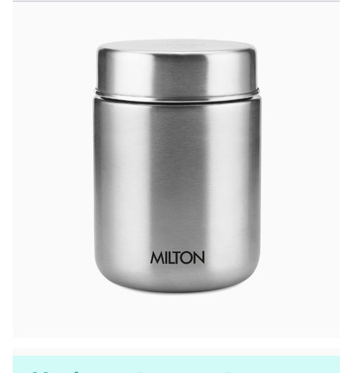 Milton Grab N Go 410 ml silver vacuum insulated food jar - main image