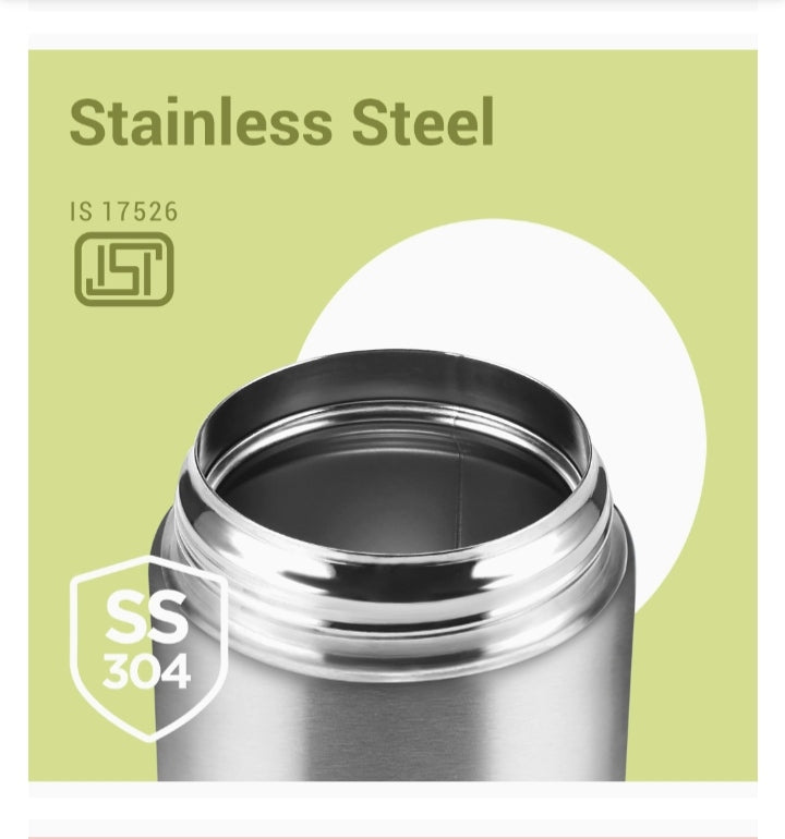 Milton Grab N Go 410 ml SS 304 thermosteel food jar with leak-proof lid - image 3